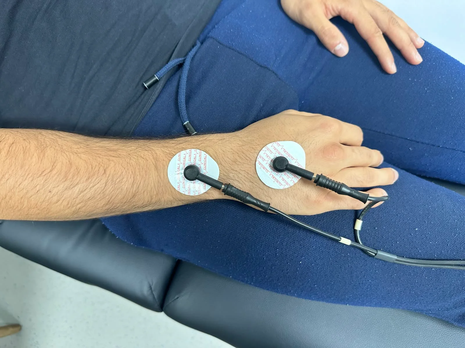 Pose des électrodes d\