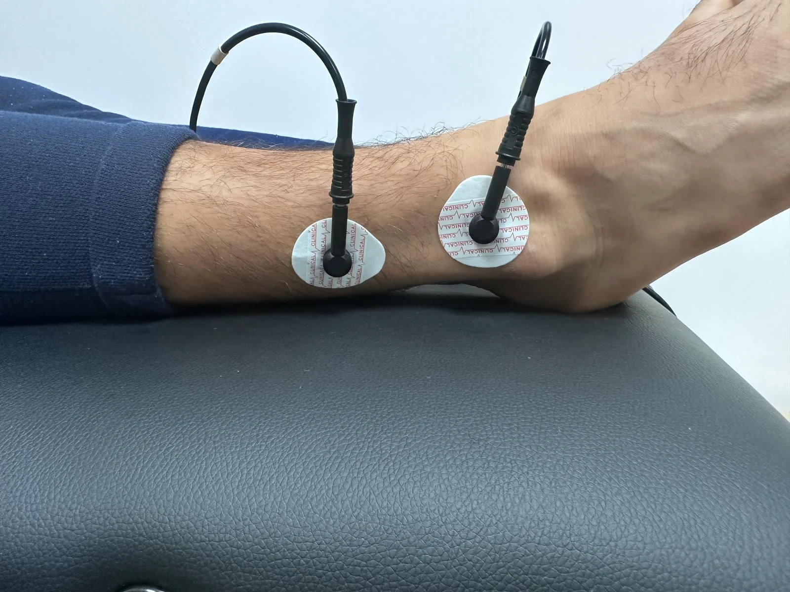 Pose des électrodes d\