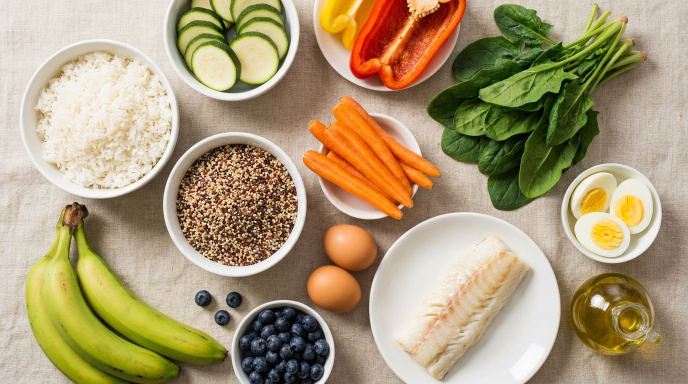 Aliments autorisés dans le régime FODMAP : légumes, féculents et protéines