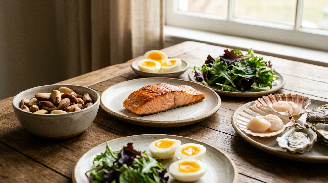 Sources alimentaires d'iode, de sélénium et de zinc pour la thyroïde