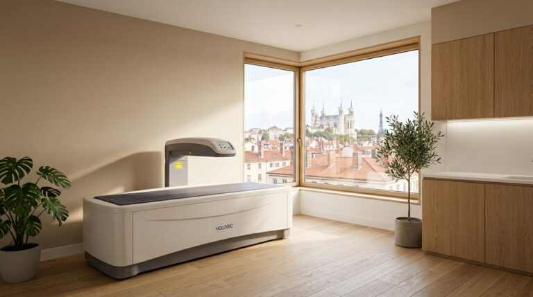 Cabinet médical lumineux à Lyon équipé pour un bilan DEXA d'ostéodensitométrie