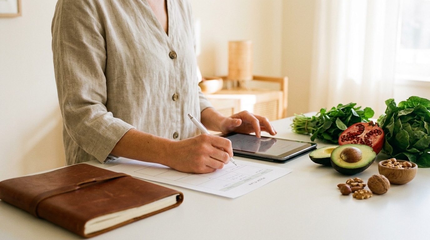Élaboration d'un plan alimentaire personnalisé lors d'une consultation de diététique
